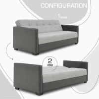Диван HOBEL MARVEL ECONOM DARK GREY 8410/LIGHT GREY YAGUAR 4 (2) 
