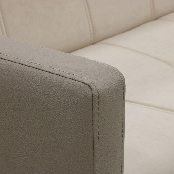 Диван HOBEL MARVEL ECONOM F/R CAPUCHINO 4072/CREAM VIVALDI 3 (2) 