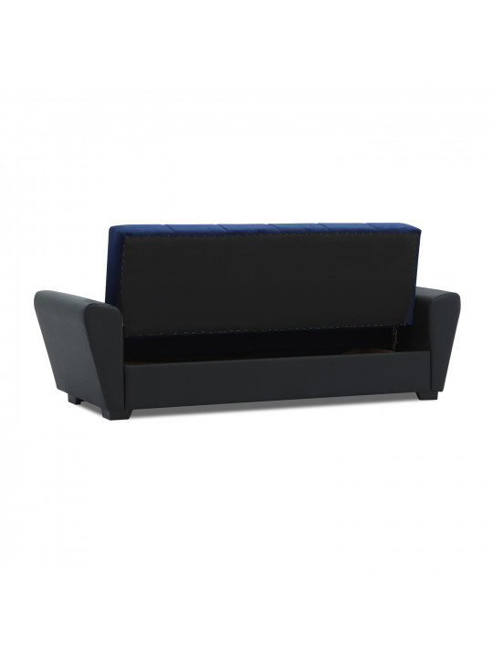 Sofa HOBEL MODERN ECONOM BLACK 4503/ BLUE CATALANA 17 (2) 