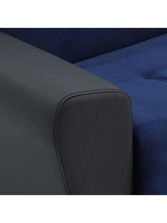 Sofa HOBEL MODERN ECONOM BLACK 4503/ BLUE CATALANA 17 (2) 