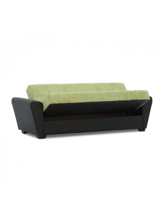 Բազմոց HOBEL MODERN ECONOM BLACK 4503/ GREEN BEATTO 1018 (2) 