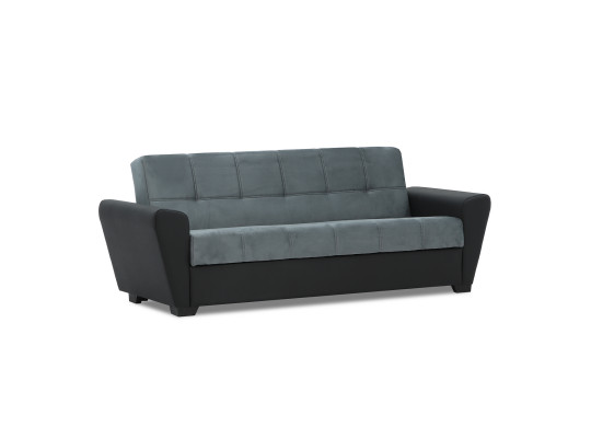 Диван HOBEL MODERN ECONOM BLACK 4503/GREY LETTO 24 (2) 