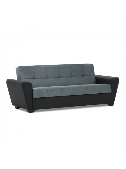 Բազմոց HOBEL MODERN ECONOM BLACK 4503/GREY LETTO 24 (2) 