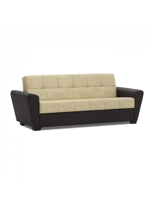 Sofa HOBEL MODERN ECONOM CREAM LOFT 3/ BROWN 3673 (2) 