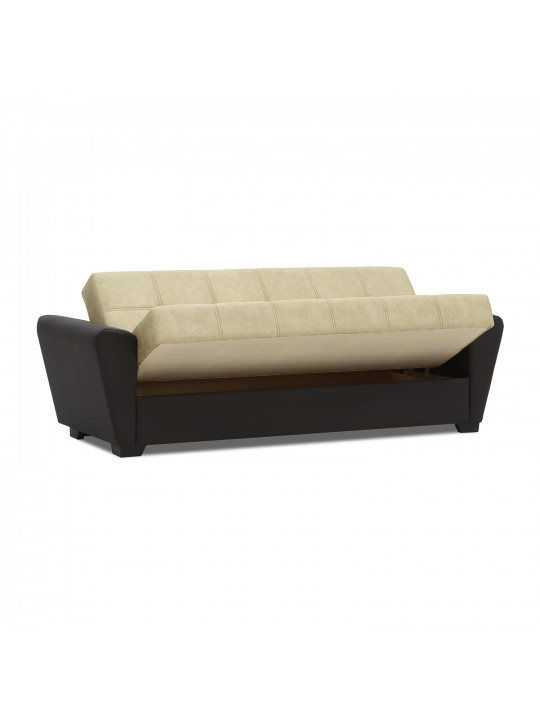 Диван HOBEL MODERN ECONOM CREAM LOFT 3/ BROWN 3673 (2) 