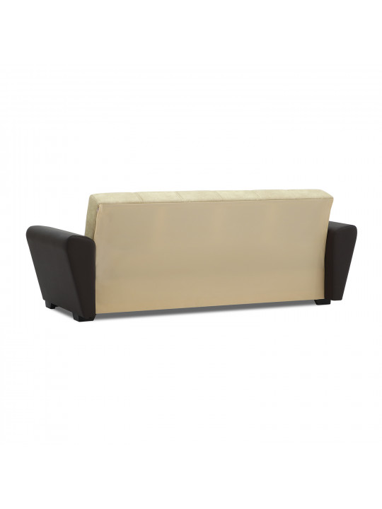 Sofa HOBEL MODERN ECONOM CREAM LOFT 3/ BROWN 3673 (2) 