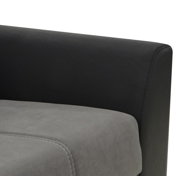 Հավաքածու HOBEL MODERN LUX 3+1+1 F/R BLACK 4503/ DARK GREY LEONARDO 15 (4) 