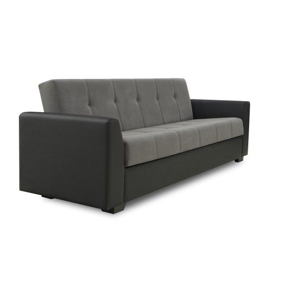 Հավաքածու HOBEL MODERN LUX 3+1+1 F/R BLACK 4503/ DARK GREY LEONARDO 15 (4) 