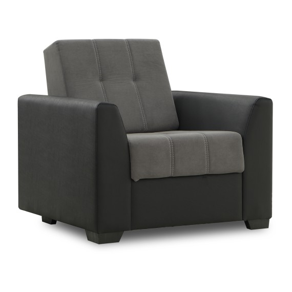 Հավաքածու HOBEL MODERN LUX 3+1+1 F/R BLACK 4503/ DARK GREY LEONARDO 15 (4) 