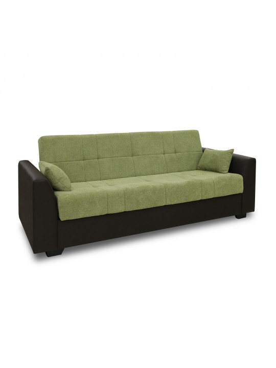 Диван HOBEL MODERN LUXE ECONOM BROWN 3673/GREEN BEATTO 1018 (2) 