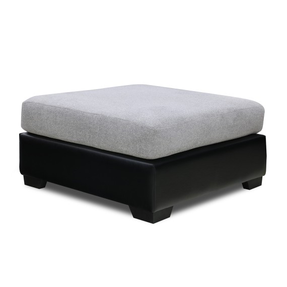 Sofa HOBEL NEW CORNER CORONA F/R BLACK PHANTOM 15/ LIGHT GREY BEATTO 1067 R (10) 