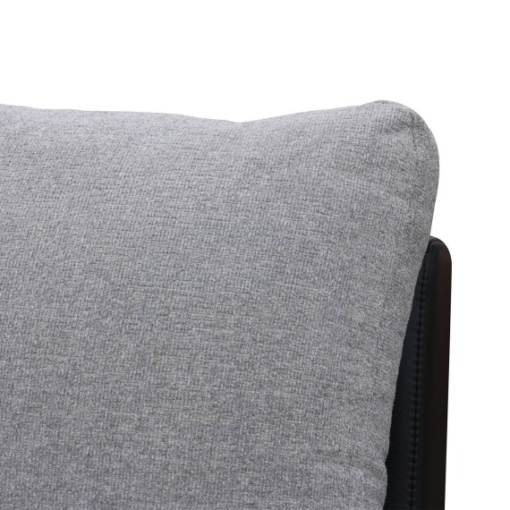 Sofa HOBEL NEW CORNER CORONA F/R BLACK PHANTOM 15/ LIGHT GREY BEATTO 1067 R (10) 