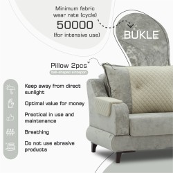 Гарнитур HOBEL OLIVIA 3+1+1 F/R CAPPUCCINO MONACO 4/BUKLE 4 (4) 