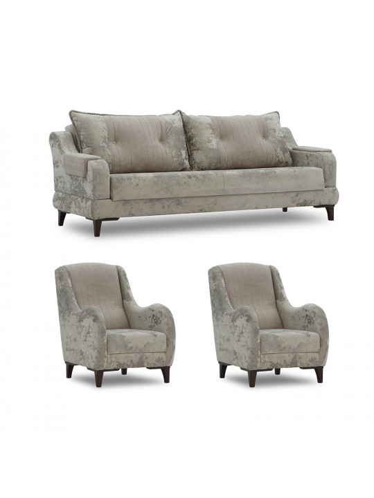 Հավաքածու HOBEL OLIVIA 3+1+1 F/R CAPPUCCINO MONACO 4/ELEGANCE6 (4) 