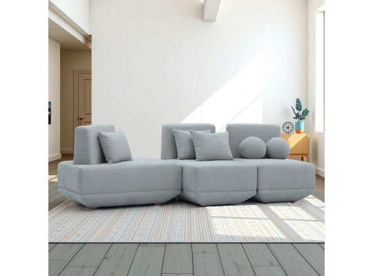 Բազմոց HOBEL PARMA LIGHT GREY BEATTO 1069 (3) 