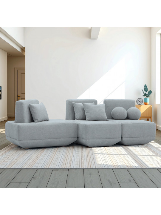 Բազմոց HOBEL PARMA LIGHT GREY BEATTO 1069 (3) 