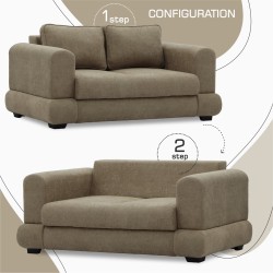 Sofa HOBEL SIDNEY PLUS 2 F/R BROWN BONCUK 7 (1) 