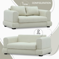 Sofa HOBEL SIDNEY PLUS 2 F/R CREAM BEATTO 1065 (1) 