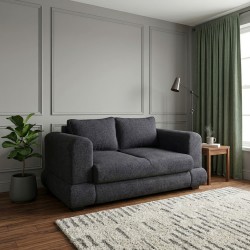 Диван HOBEL SIDNEY PLUS 2 F/R DARK GREY BEATTO 1079 (1) 