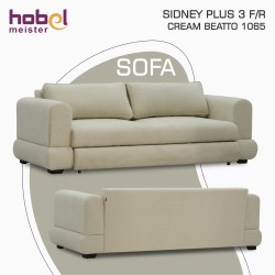 Sofa HOBEL SIDNEY PLUS 3 F/R CREAM BEATTO 1065 (2) 