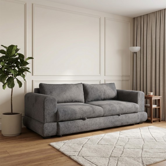 Sofa HOBEL SIDNEY PLUS 3 STR F/Z DARK GREY BEATTO 1079 (2) 