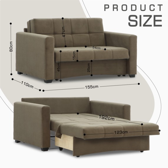 Диван HOBEL SKY F/R BROWN LEONARDO 6 (2) 