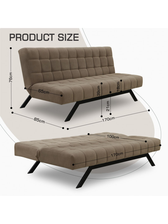Բազմոց HOBEL STAR F/R BROWN VIVALDI 22 (2) 