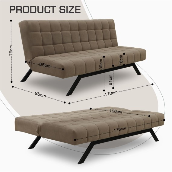 Диван HOBEL STAR F/R BROWN VIVALDI 22 (2) 