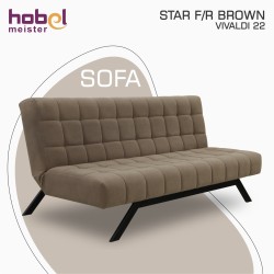 Sofa HOBEL STAR F/R BROWN VIVALDI 22 (2) 