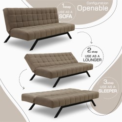 Sofa HOBEL STAR F/R BROWN VIVALDI 22 (2) 