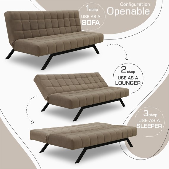 Диван HOBEL STAR F/R BROWN VIVALDI 22 (2) 