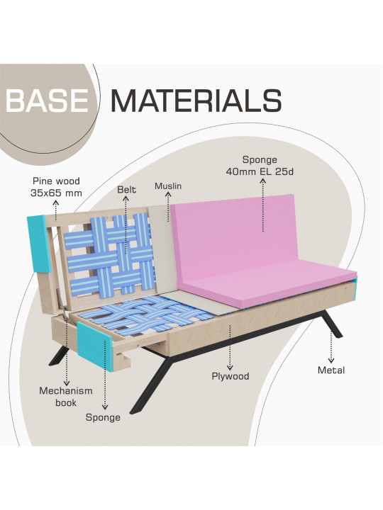 Բազմոց HOBEL STAR F/R BROWN VIVALDI 22 (2) 