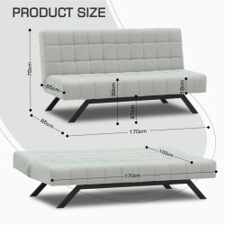 Sofa HOBEL STAR F/R LIGHT GREY VIVALDI 6 (2) 