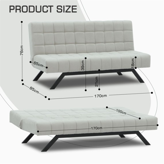 Диван HOBEL STAR F/R LIGHT GREY VIVALDI 6 (2) 