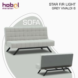 Sofa HOBEL STAR F/R LIGHT GREY VIVALDI 6 (2) 