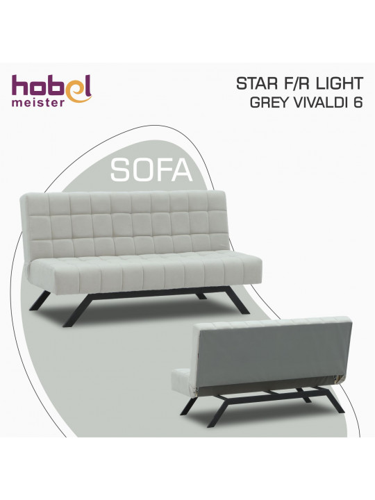 Բազմոց HOBEL STAR F/R LIGHT GREY VIVALDI 6 (2) 