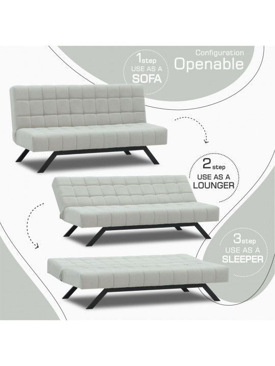 Բազմոց HOBEL STAR F/R LIGHT GREY VIVALDI 6 (2) 