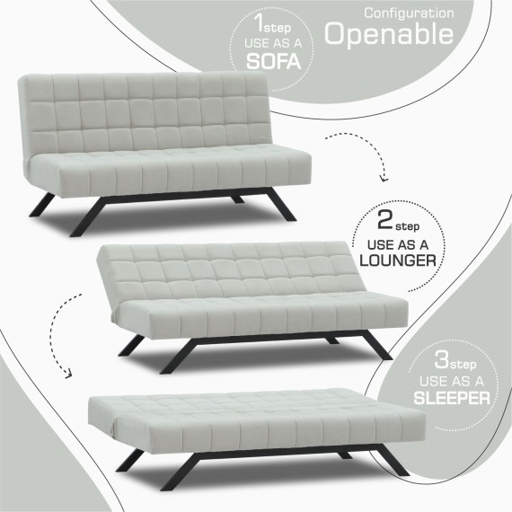 Диван HOBEL STAR F/R LIGHT GREY VIVALDI 6 (2) 