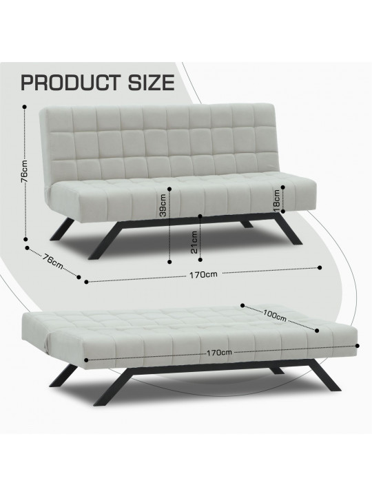 Բազմոց HOBEL STAR F/R LIGHT GREY VIVALDI 6 (2) 