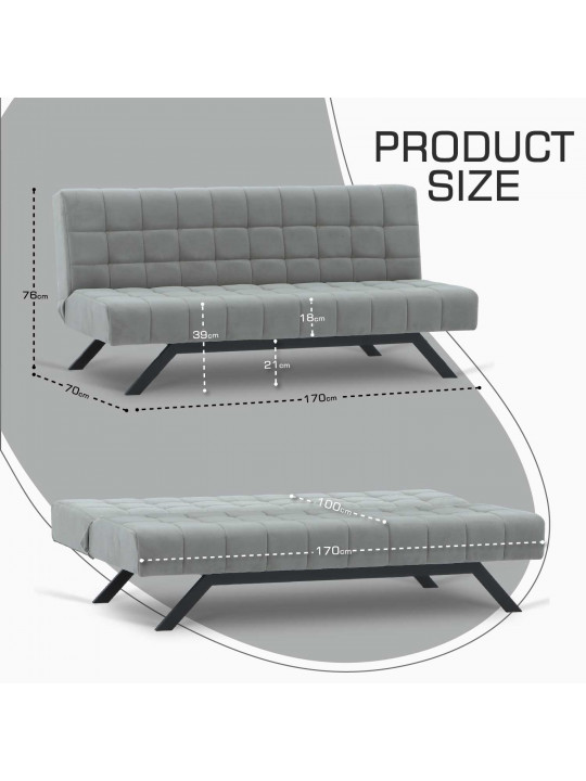 Sofa HOBEL STAR GREY VIVALDI 7 (2) 
