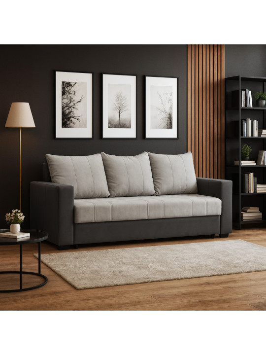 Բազմոց HOBEL TEO GREY V460/ LIGHT GREY VIVALDI 6 (2) 