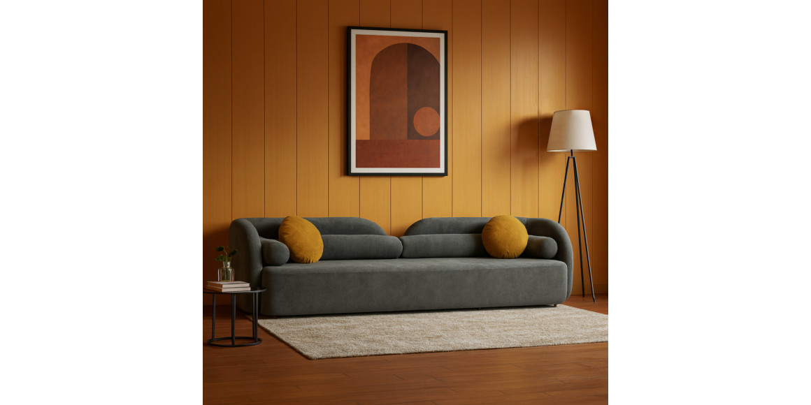 Диван HOBEL VERONA GREY BELLA 13/ YELLOW BELLA 8 (1) 