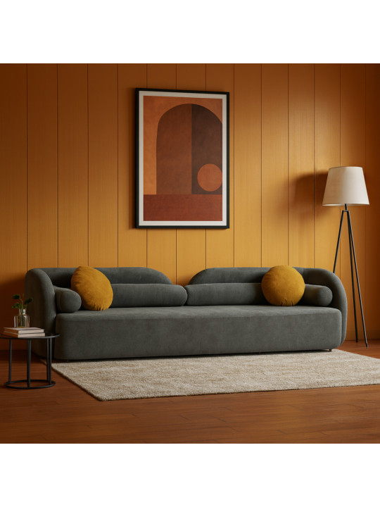 Sofa HOBEL VERONA GREY BELLA 13/ YELLOW BELLA 8 (1) 