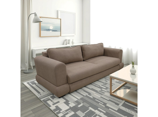 Диван HOBEL SIDNEY PLUS 3 STR F/Z LIGHT BROWN BUKLE 5 (2) 