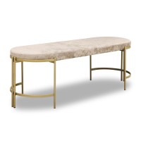 Stool & pouf HOBEL BENCH-01 METAL GOLD/MONACO 13 (1) 