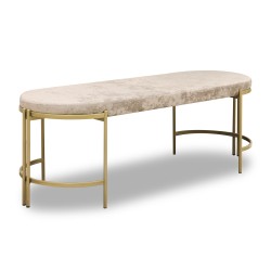 Табурет и пуф HOBEL BENCH-01 METAL GOLD/MONACO 13 (1) 