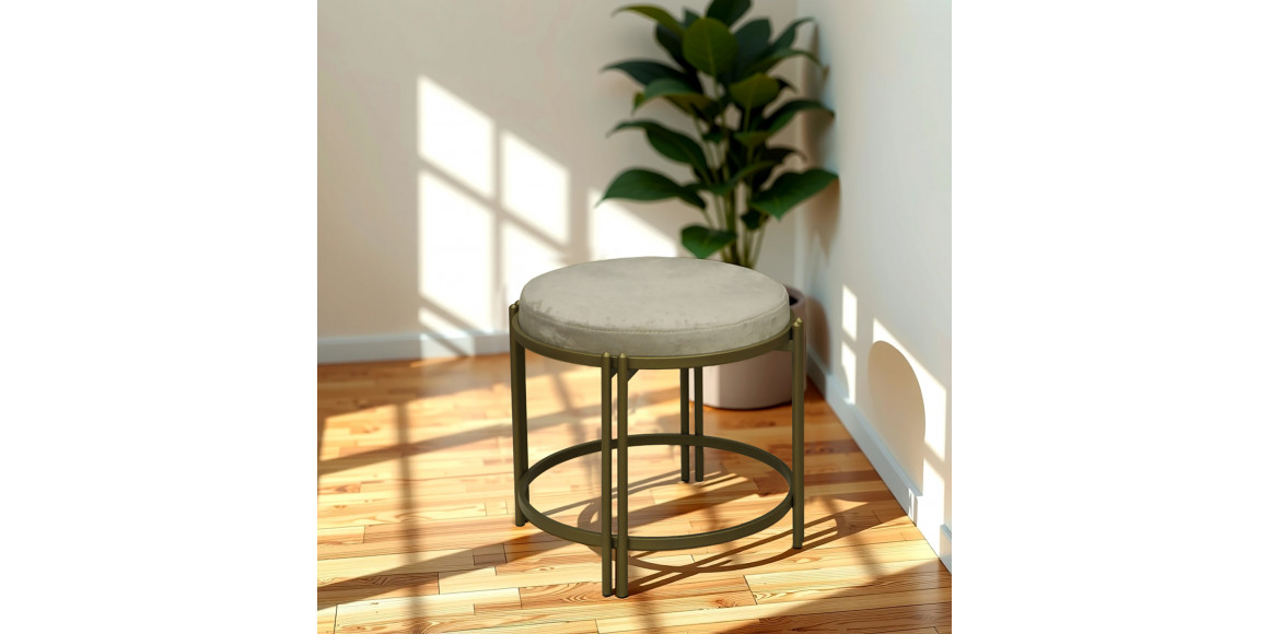 Stool & pouf HOBEL BENCH-02 METAL GOLD/MONACO 02 (1) 