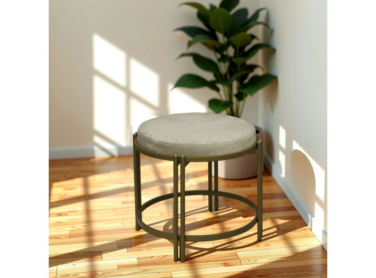 Табурет и пуф HOBEL BENCH-02 METAL GOLD/MONACO 02 (1) 