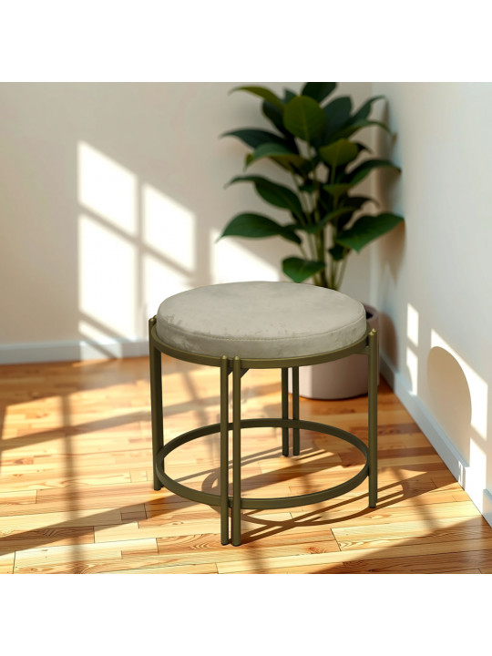 Табурет и пуф HOBEL BENCH-02 METAL GOLD/MONACO 02 (1) 