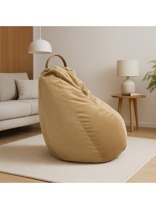 Табурет и пуф HOBEL BRUNO L CREAM EVA 1005 (1) 